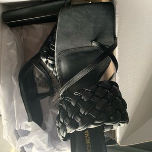 Cute black heel, never worn only for a test walk in my foyer!